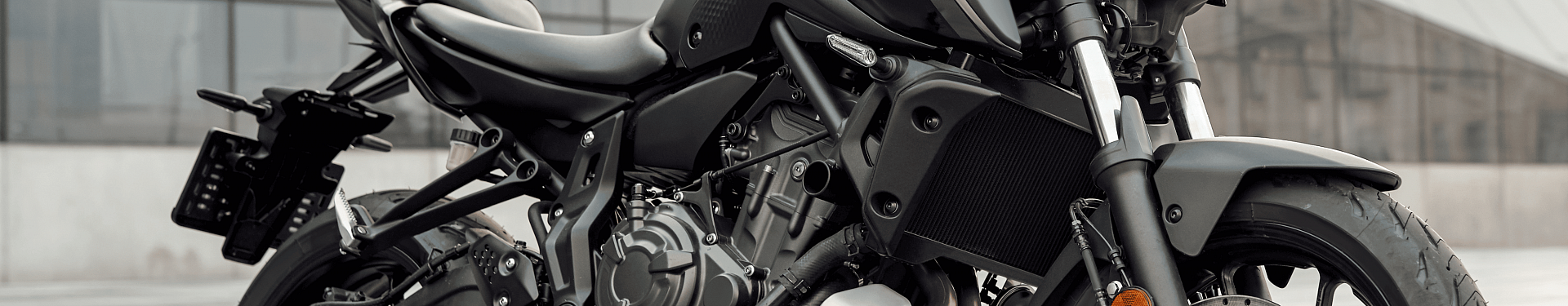 Side profile of a black motorycle