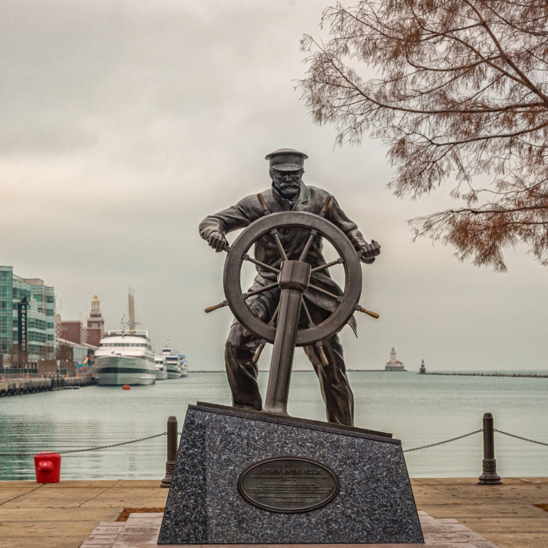 Overhead view of a forest